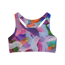 Load image into Gallery viewer, Bi-curious Multi Color Seamless Sports Bra
