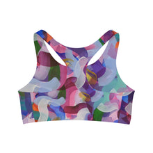 Load image into Gallery viewer, Bi-curious Multi Color Seamless Sports Bra
