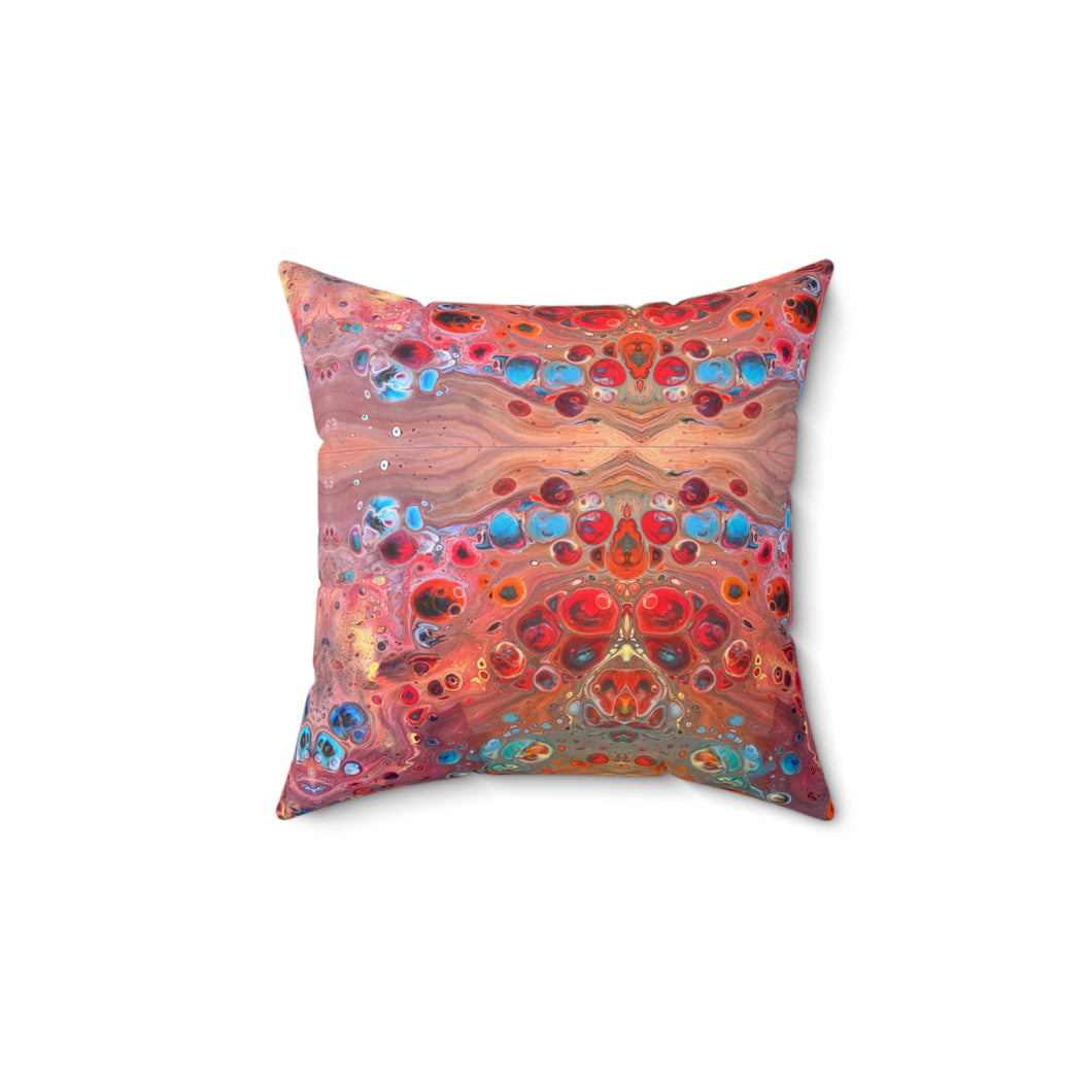 In Living Color - Faux Suede Square Pillow