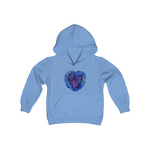Load image into Gallery viewer, Open Heart - Youth Heavy Blend Hooded Sweatshirt
