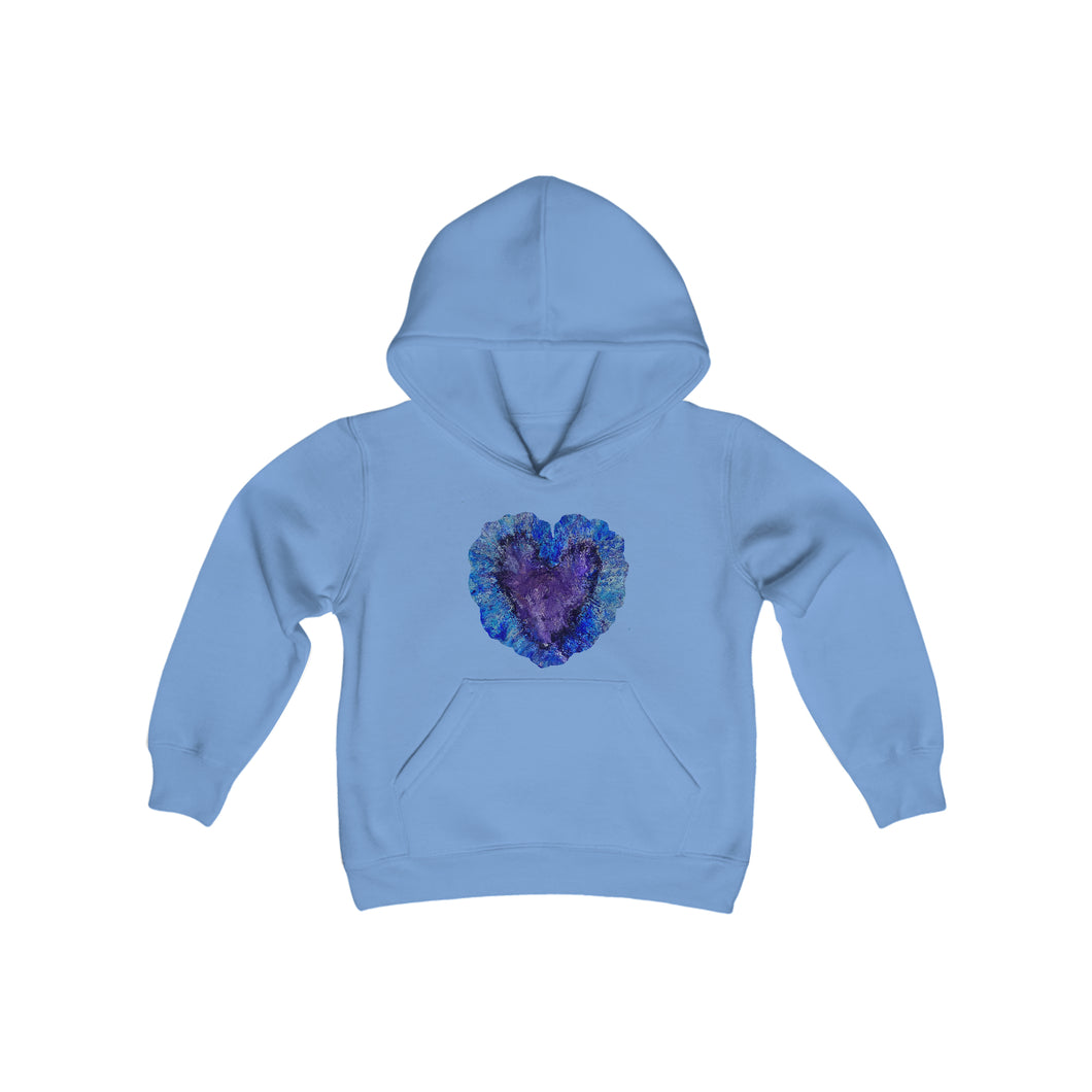Open Heart - Youth Heavy Blend Hooded Sweatshirt
